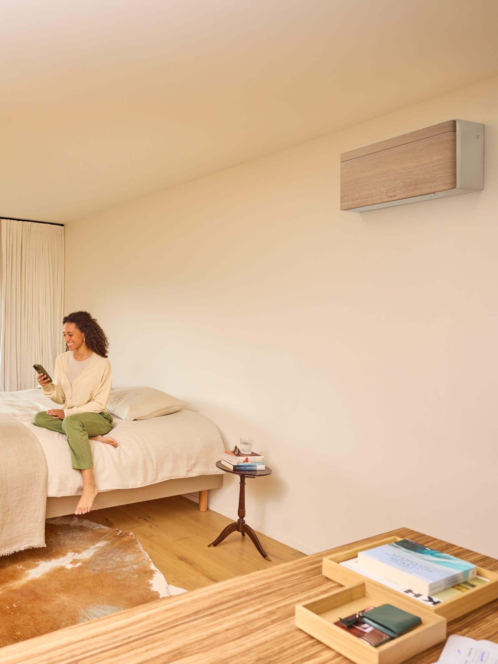 Comfortabel binnenklimaat met een Daikin airconditioning, eenvoudig bediend via smartphone